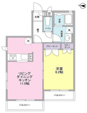 ル・プティ・ニ弦巻の物件間取画像